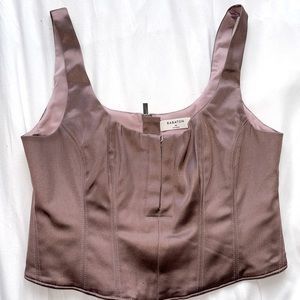 Babaton/Aritzia Dusty Rose Bustier/Corset Top